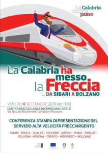 Il treno veloce arriva a Sibari